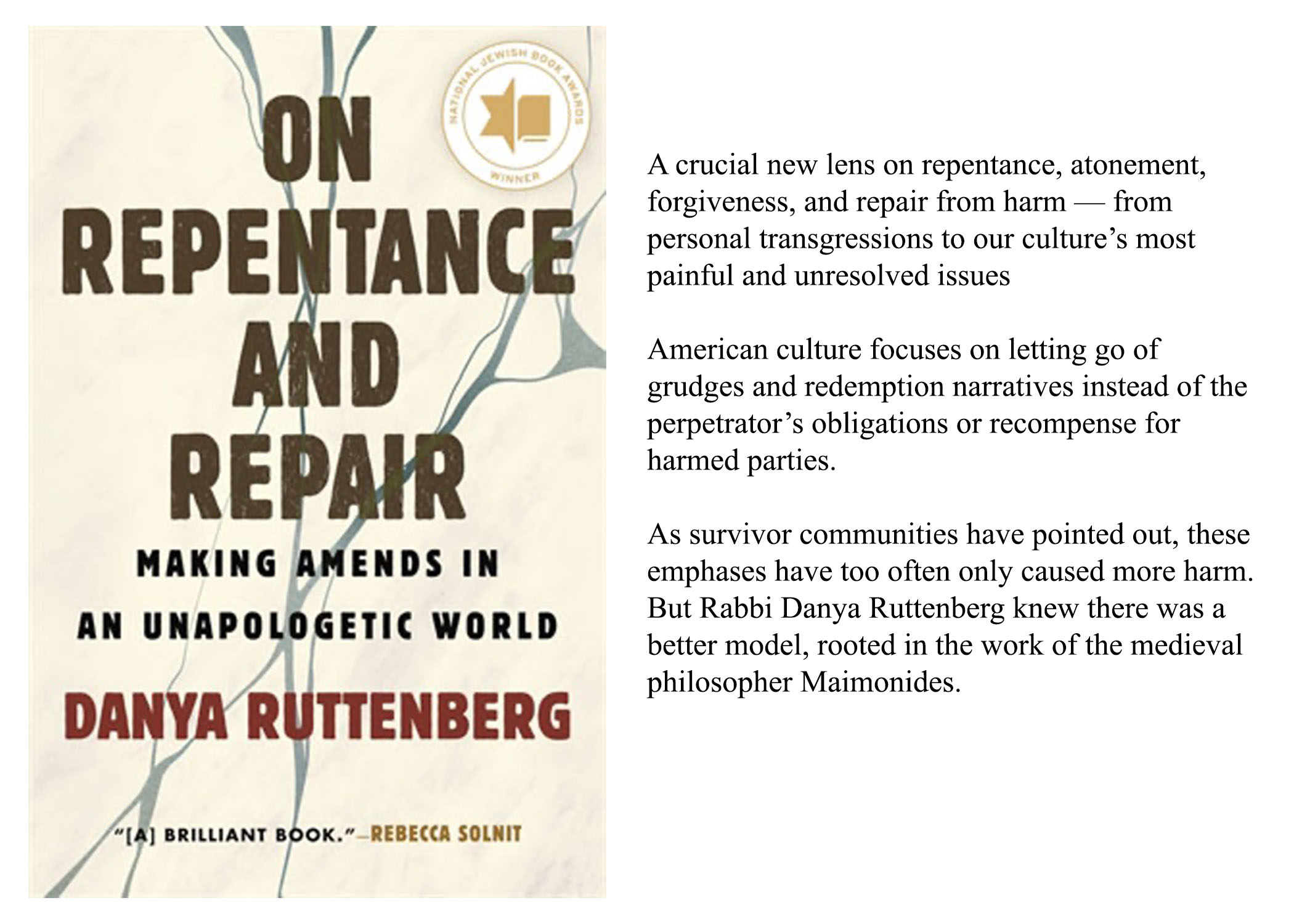 On Repair and Repentance